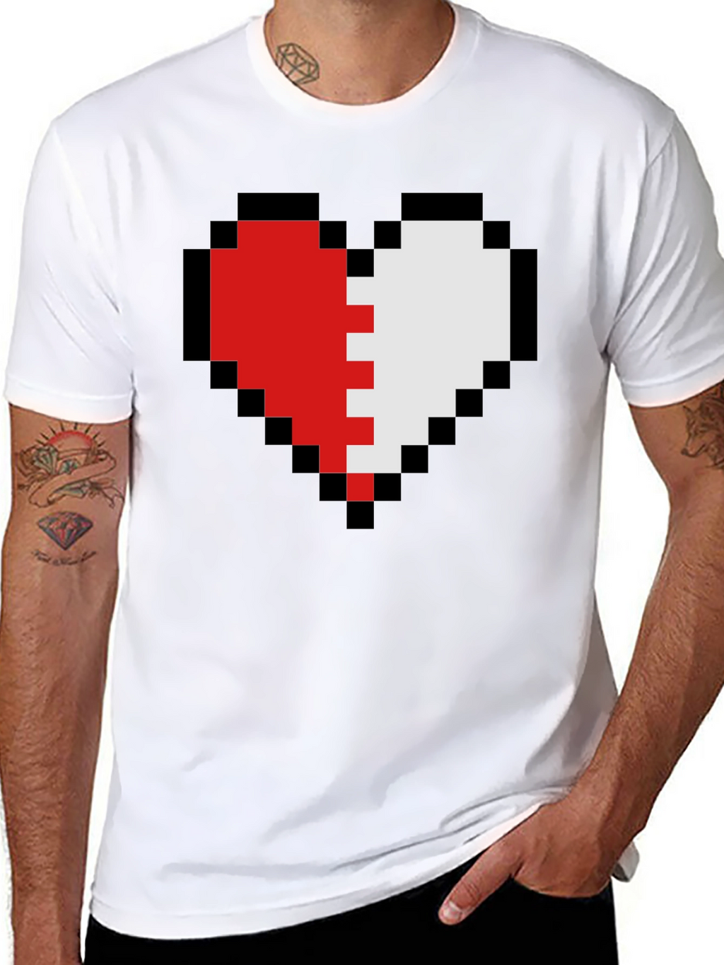 Pixel Heart T-Shirt - Gamer Style Tee