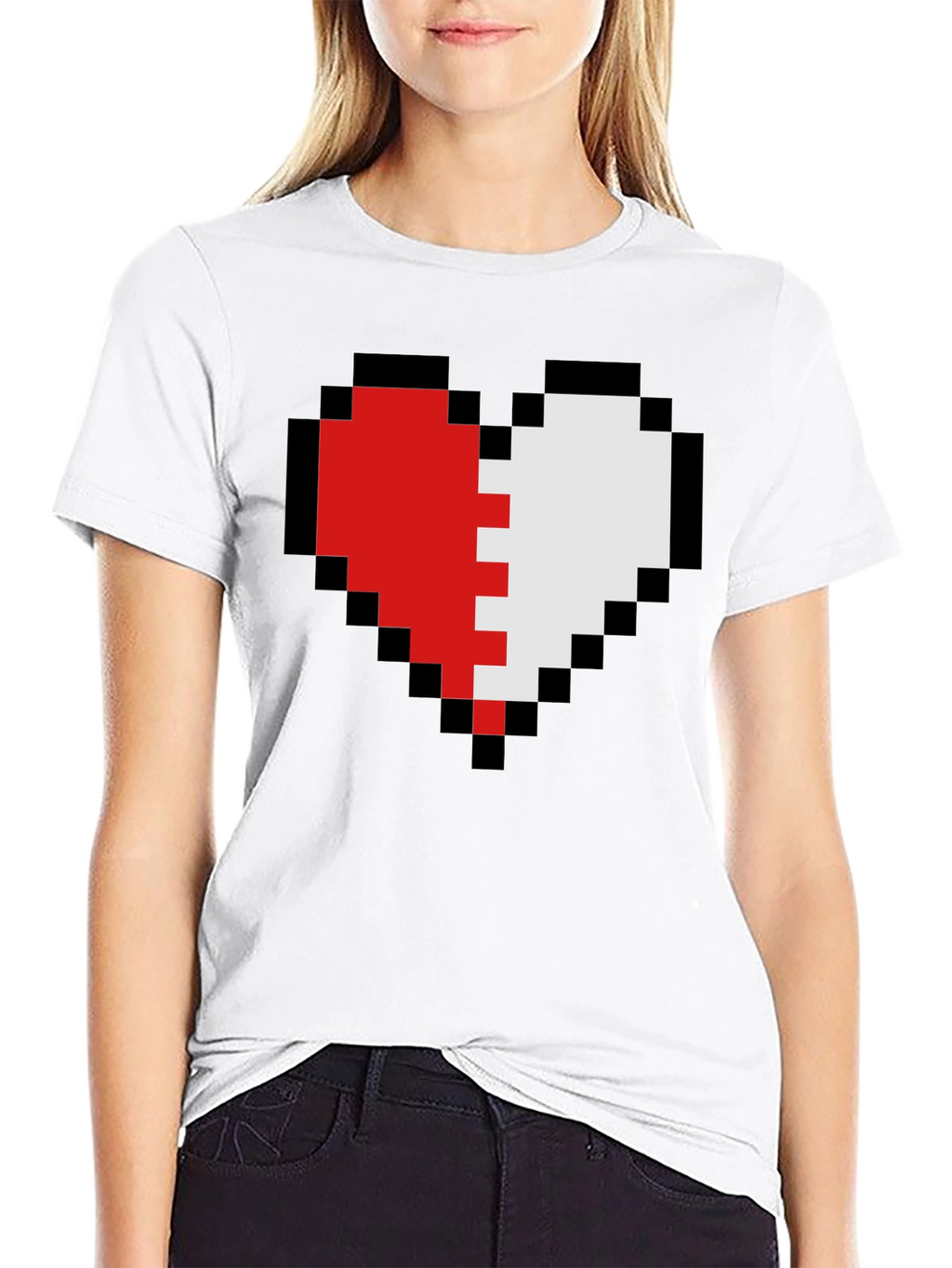 Pixel Heart T-Shirt - Gamer Style Tee