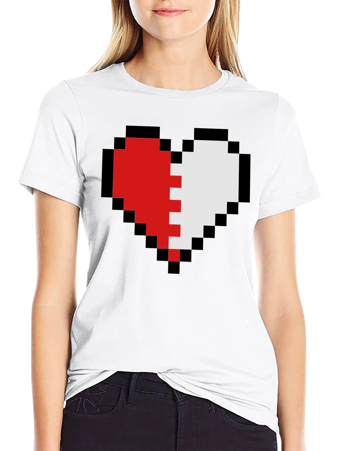 Pixel Heart T-Shirt - Gamer Style Tee