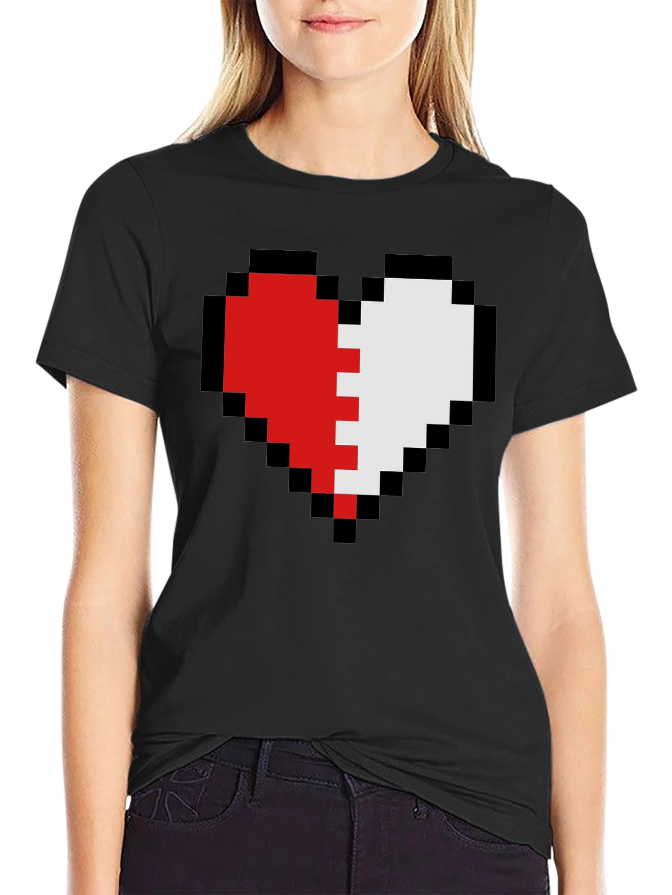 Pixel Heart T-Shirt - Gamer Style Tee
