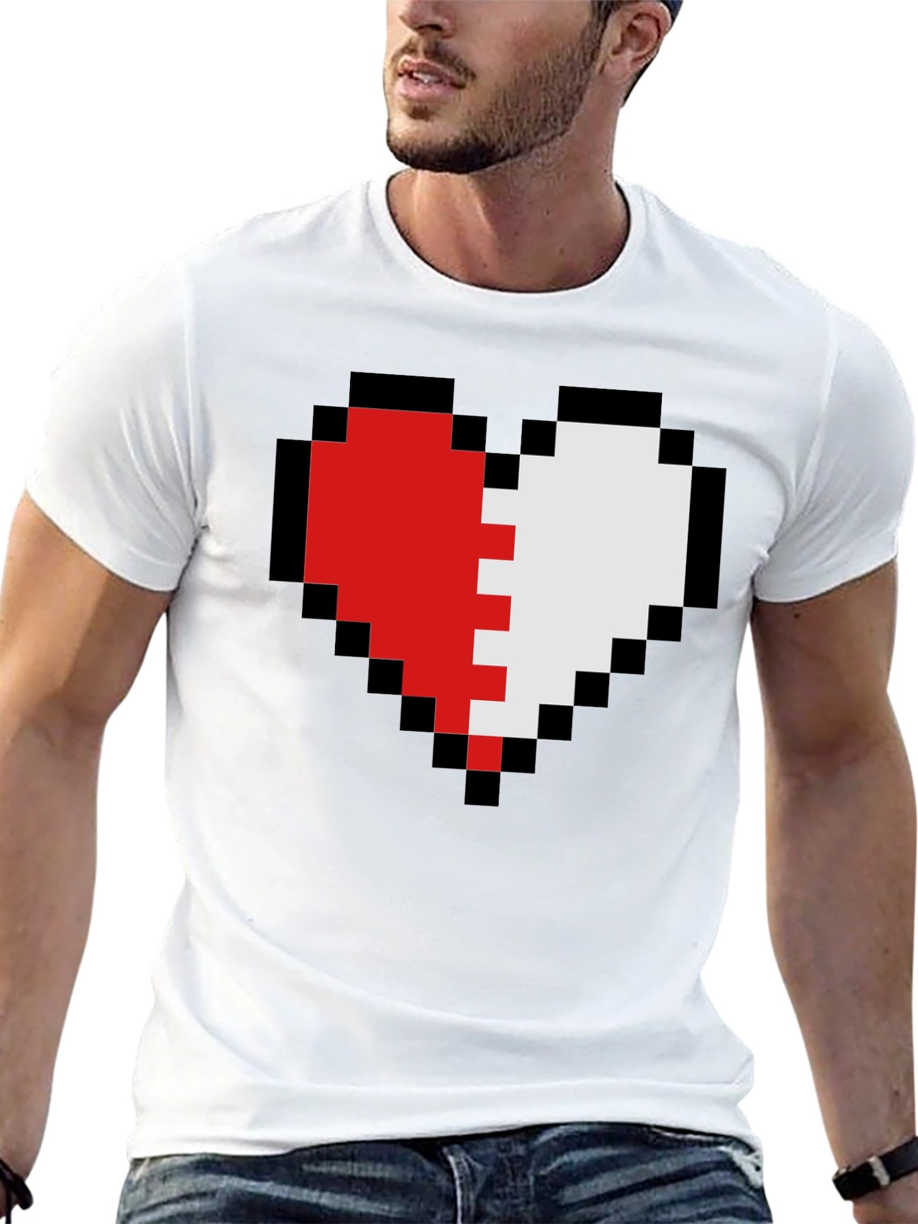 Pixel Heart T-Shirt - Gamer Style Tee