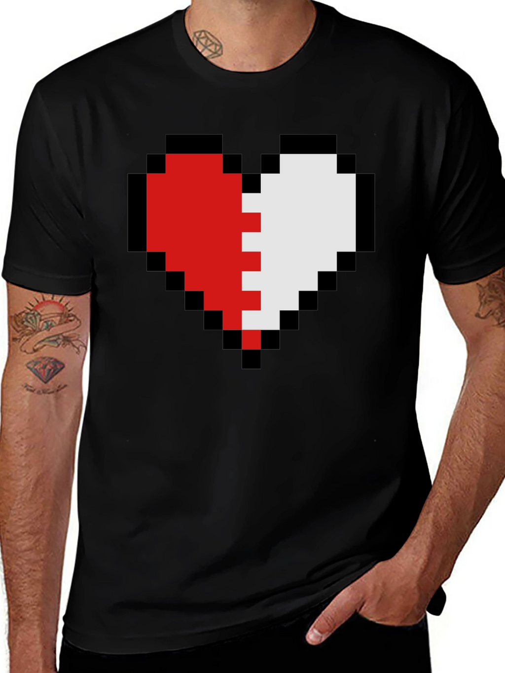 Pixel Heart T-Shirt - Gamer Style Tee