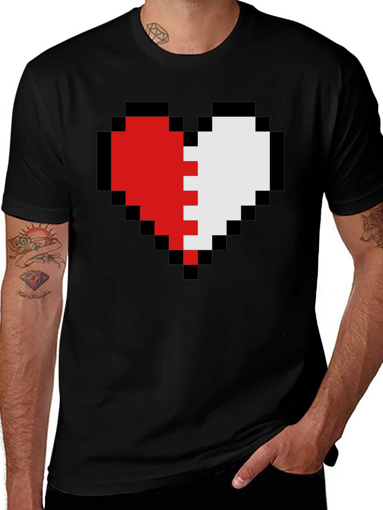 Pixel Heart T-Shirt - Gamer Style Tee