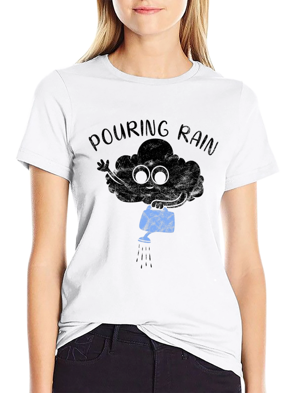 Pouring Rain Graphic Tee - Weather Humor