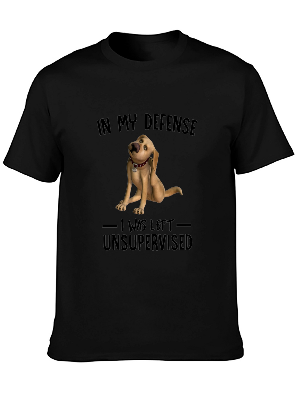 Funny Dog Graphic T-Shirt - In My Defense