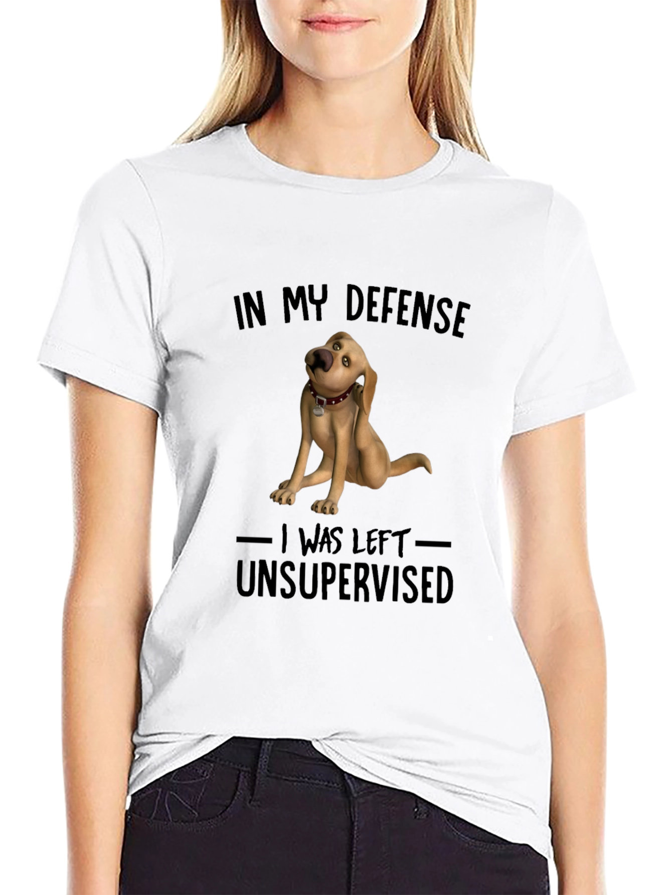 Funny Dog Graphic T-Shirt - In My Defense