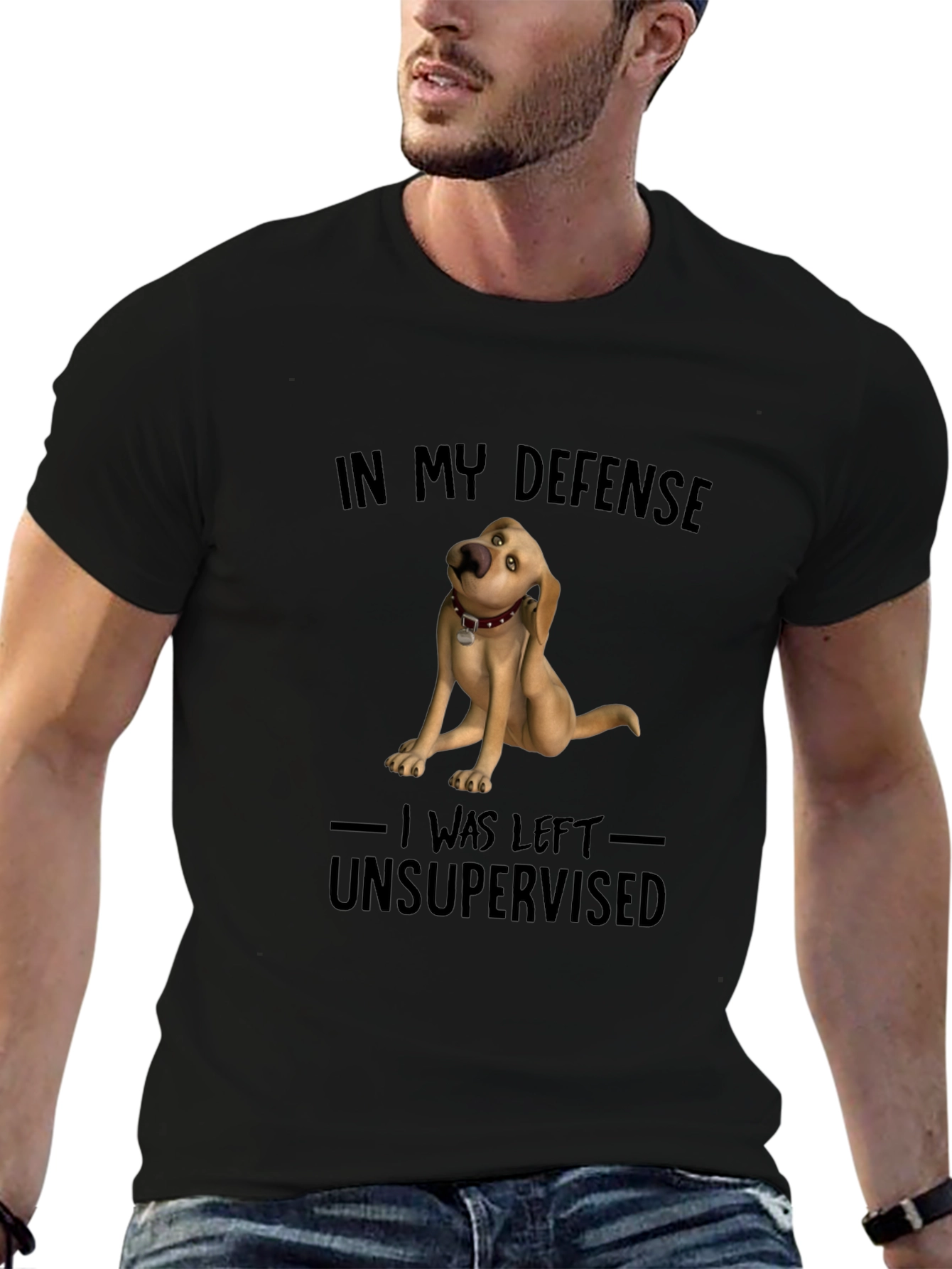 Funny Dog Graphic T-Shirt - In My Defense