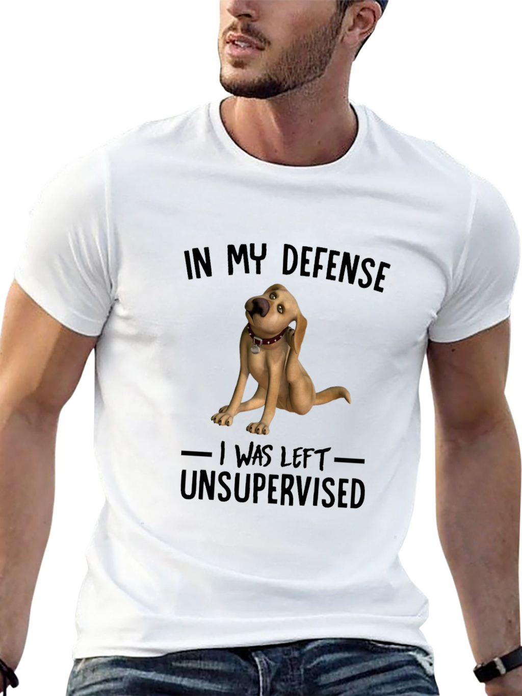 Funny Dog Graphic T-Shirt - In My Defense