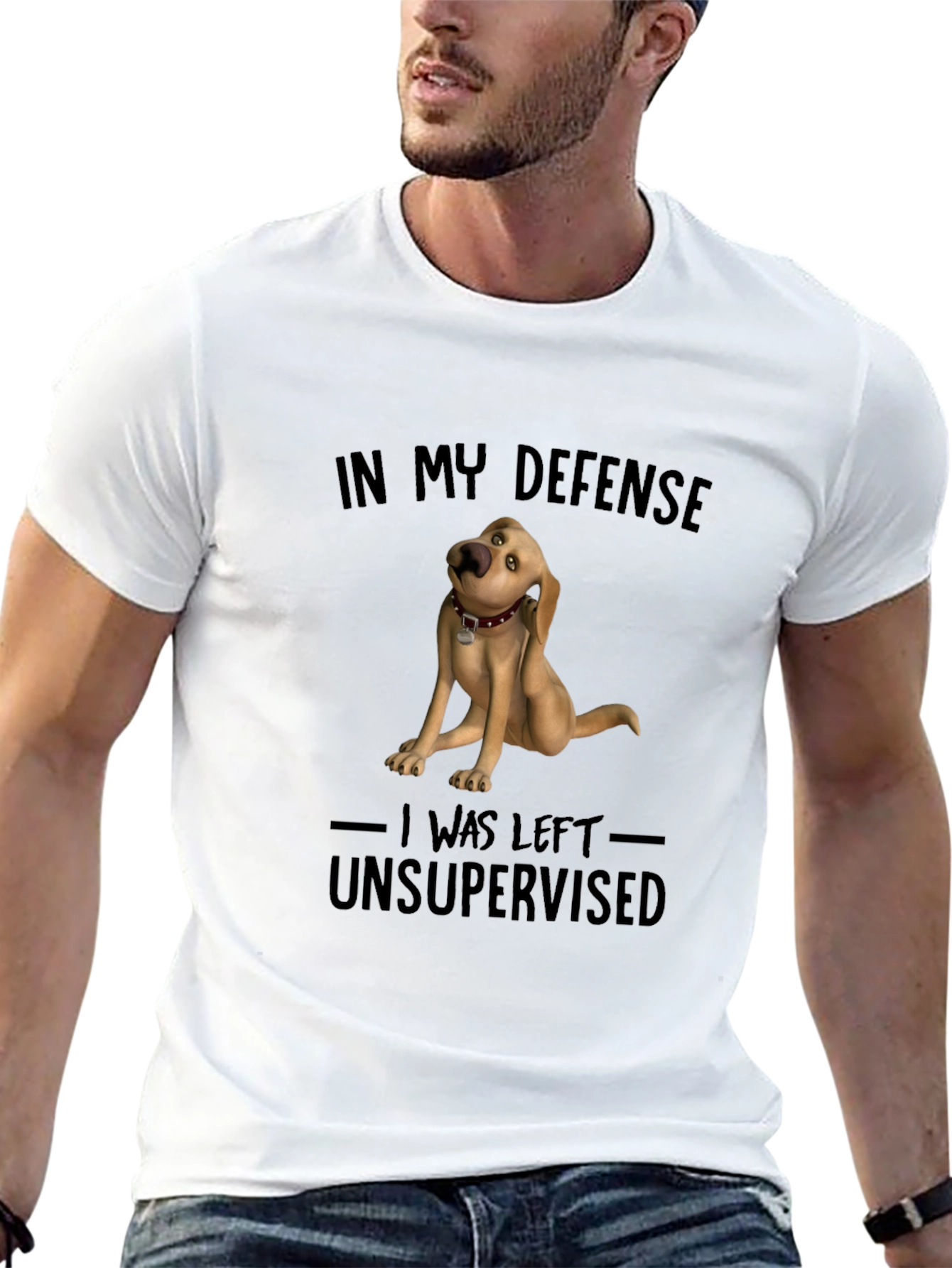Funny Dog Graphic T-Shirt - In My Defense