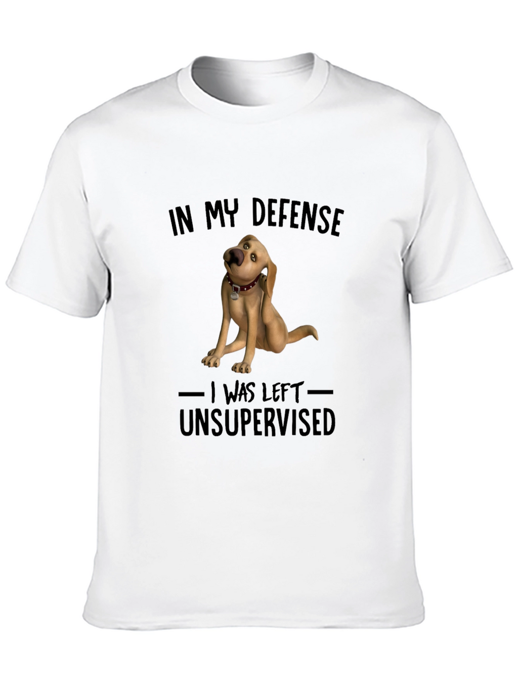 Funny Dog Graphic T-Shirt - In My Defense