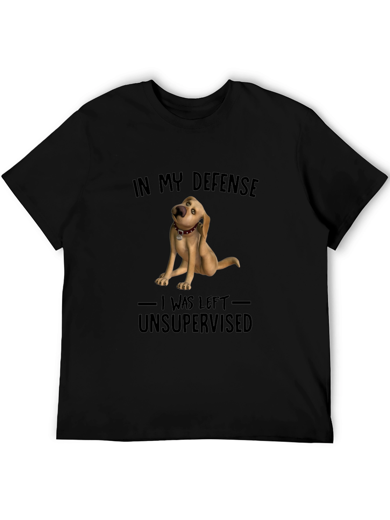 Funny Dog Graphic T-Shirt - In My Defense