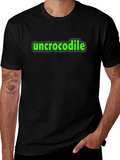 Uncrocodile Graphic Tee - Black Casual T-Shirt