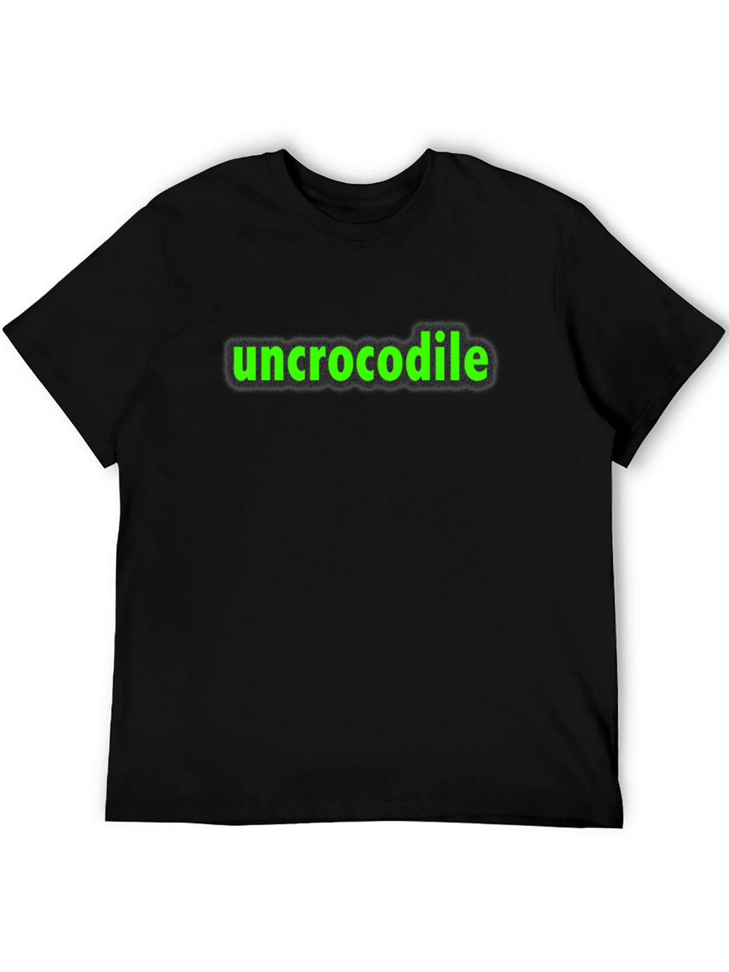 Uncrocodile Graphic Tee - Black Casual T-Shirt