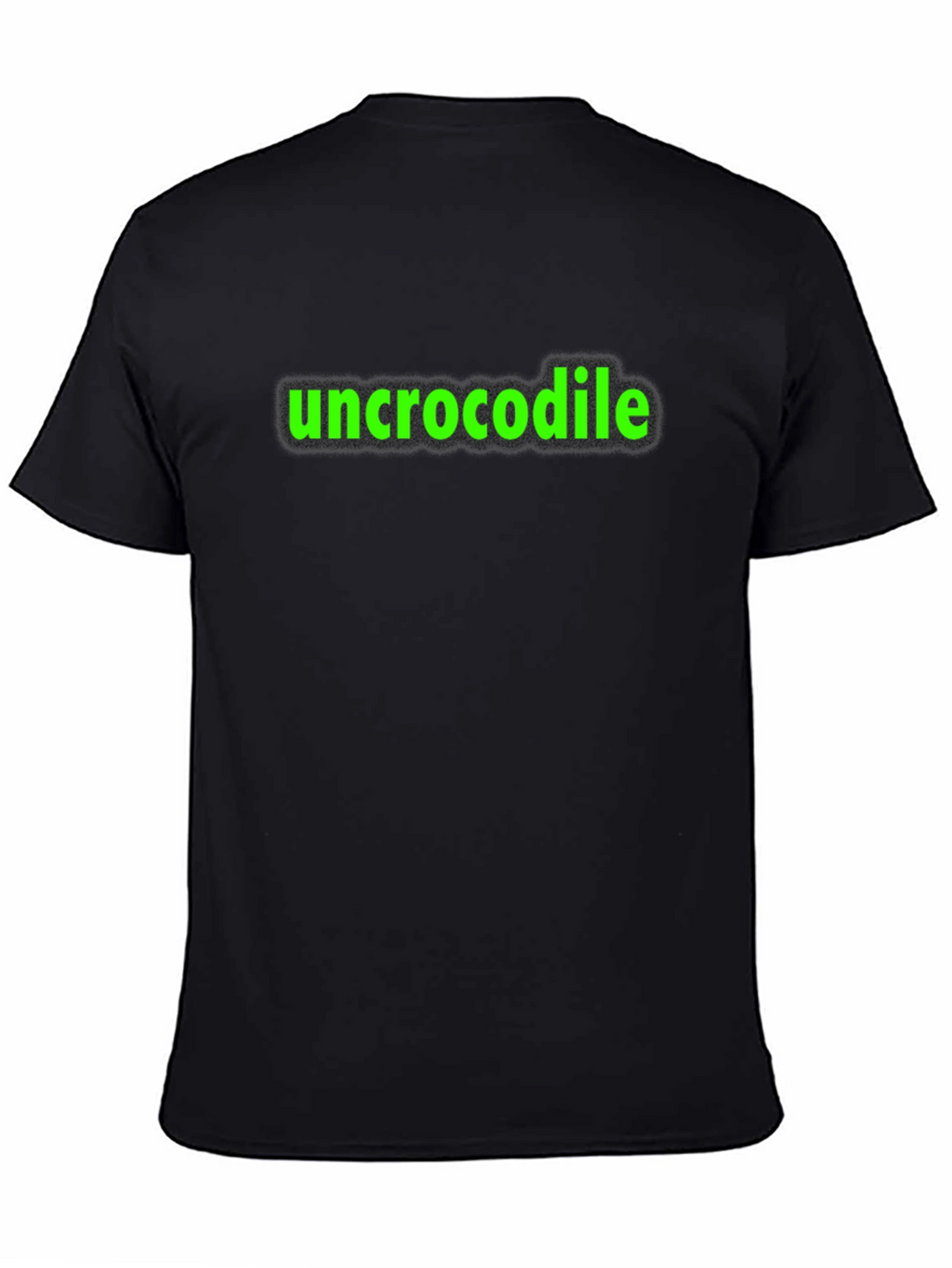 Uncrocodile Graphic Tee - Black Casual T-Shirt