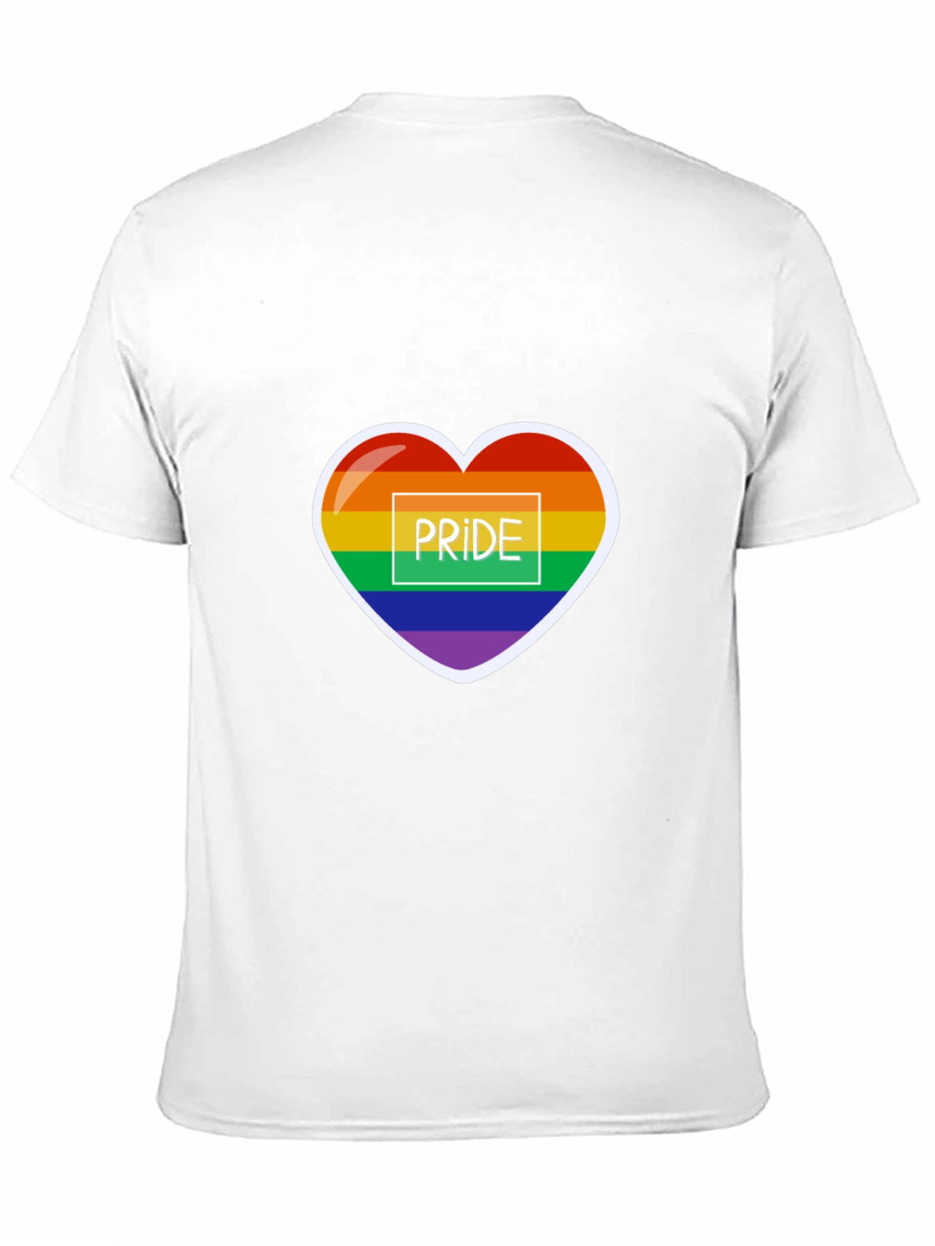 Pride Heart Graphic Tee - Black