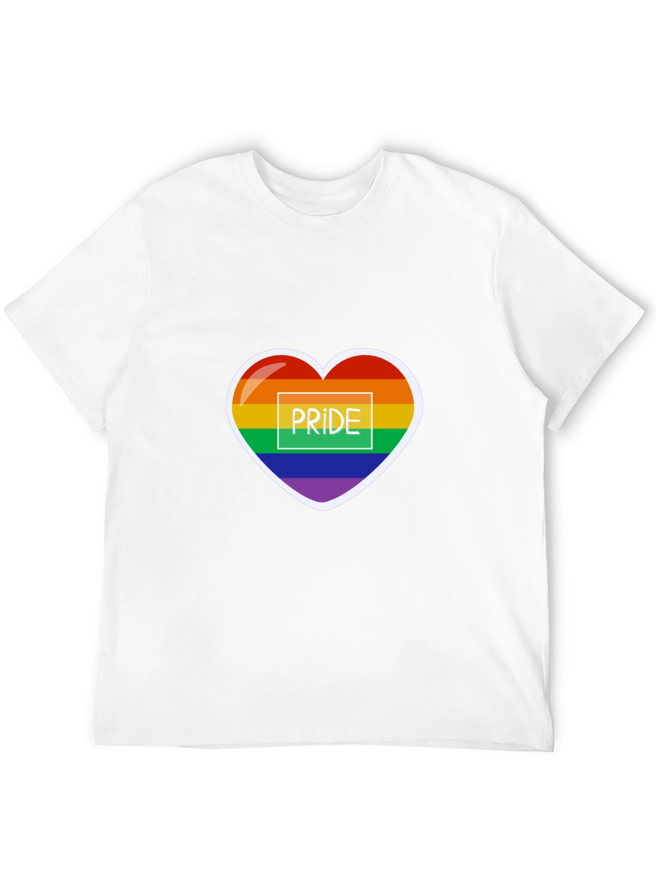 Pride Heart Graphic Tee - Black