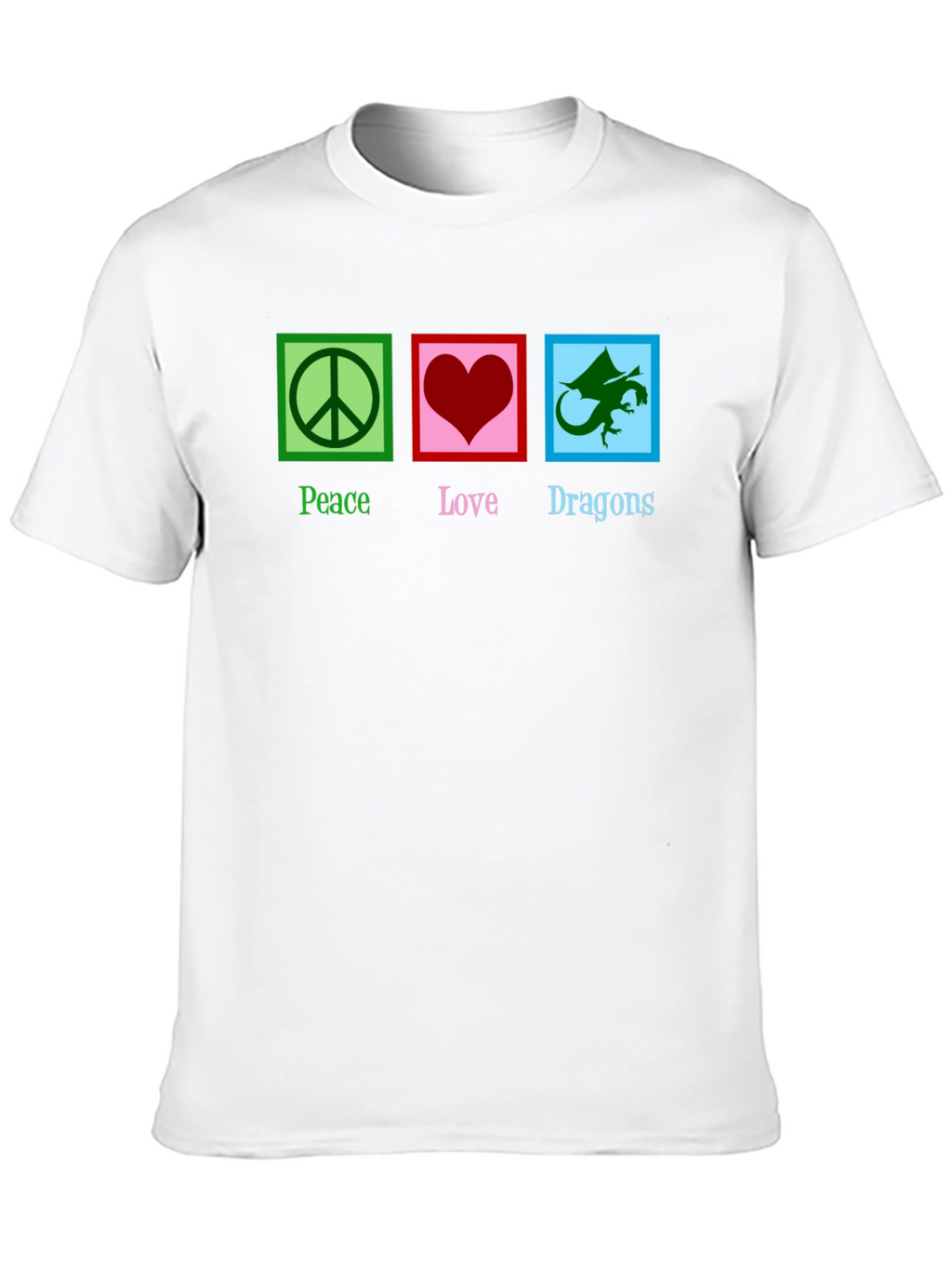 Peace Love Dragons Graphic T-Shirt