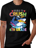 Ready to Crush 4th Grade Shark T-Shirt