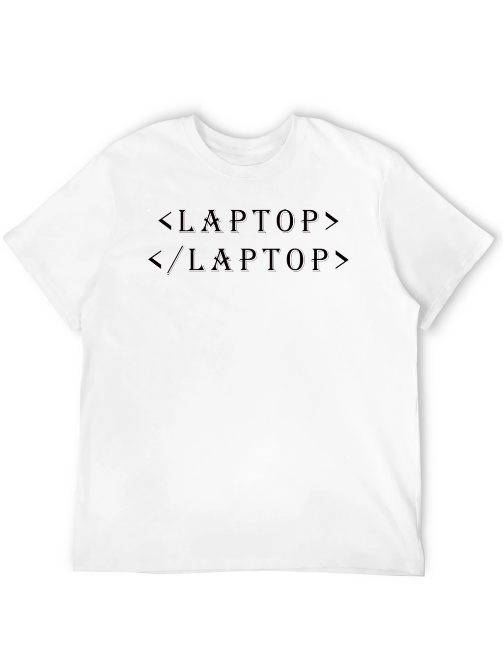 Coding Laptop T-Shirt - Black Programmer Tee