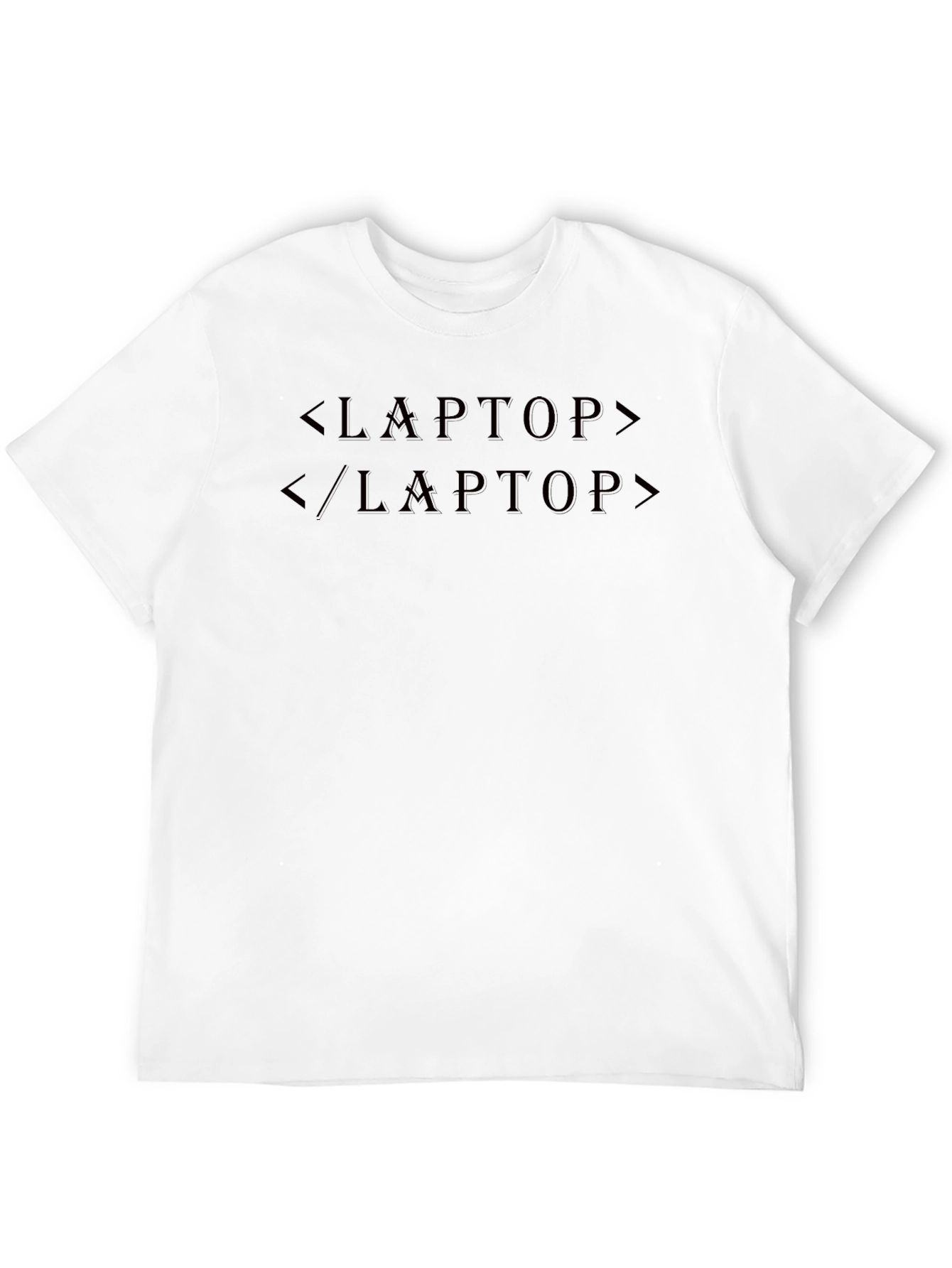 Coding Laptop T-Shirt - Black Programmer Tee