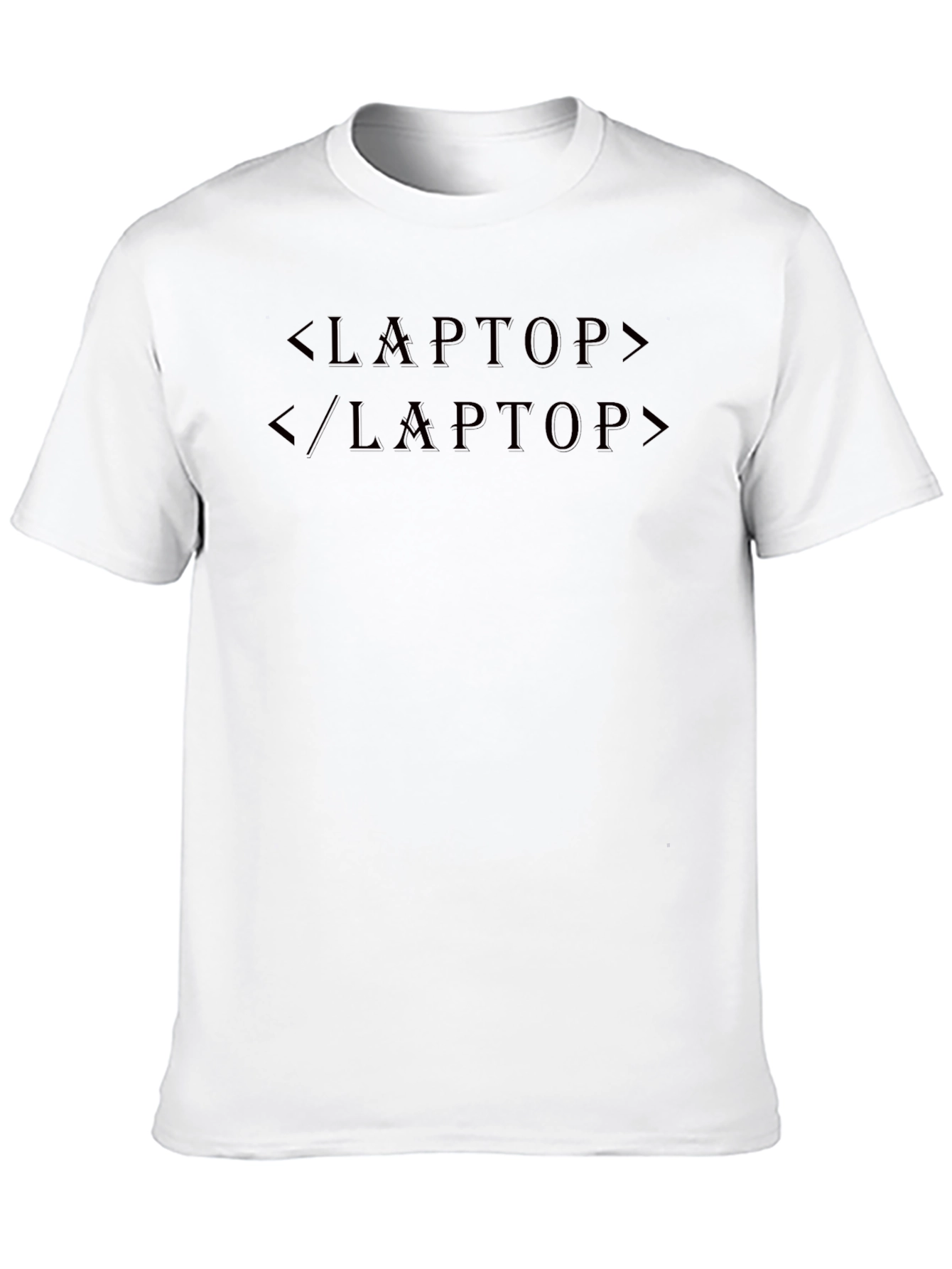 Coding Laptop T-Shirt - Black Programmer Tee
