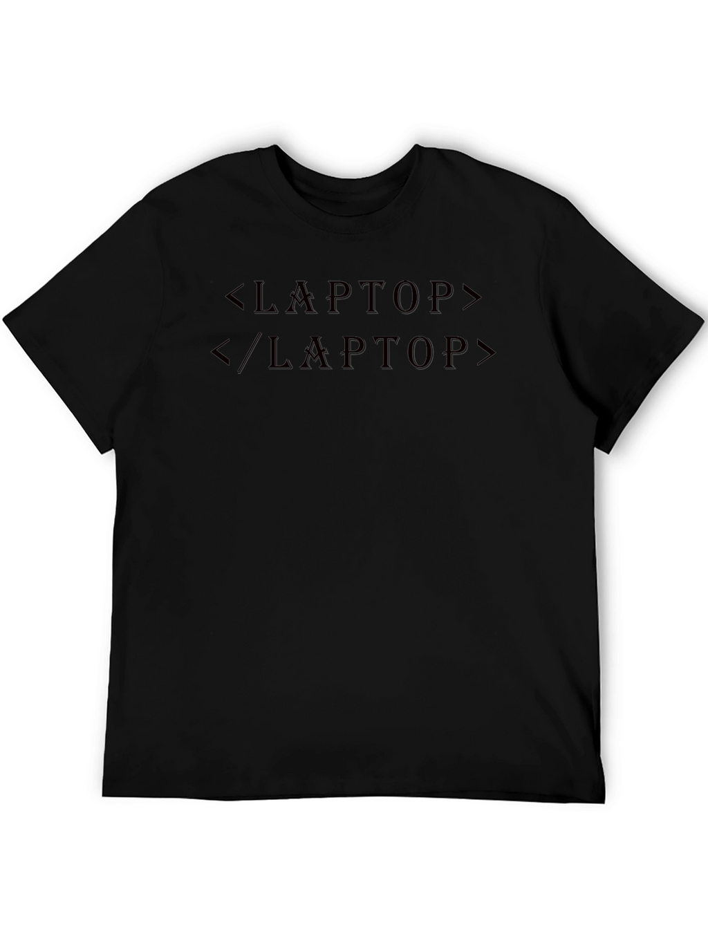 Coding Laptop T-Shirt - Black Programmer Tee