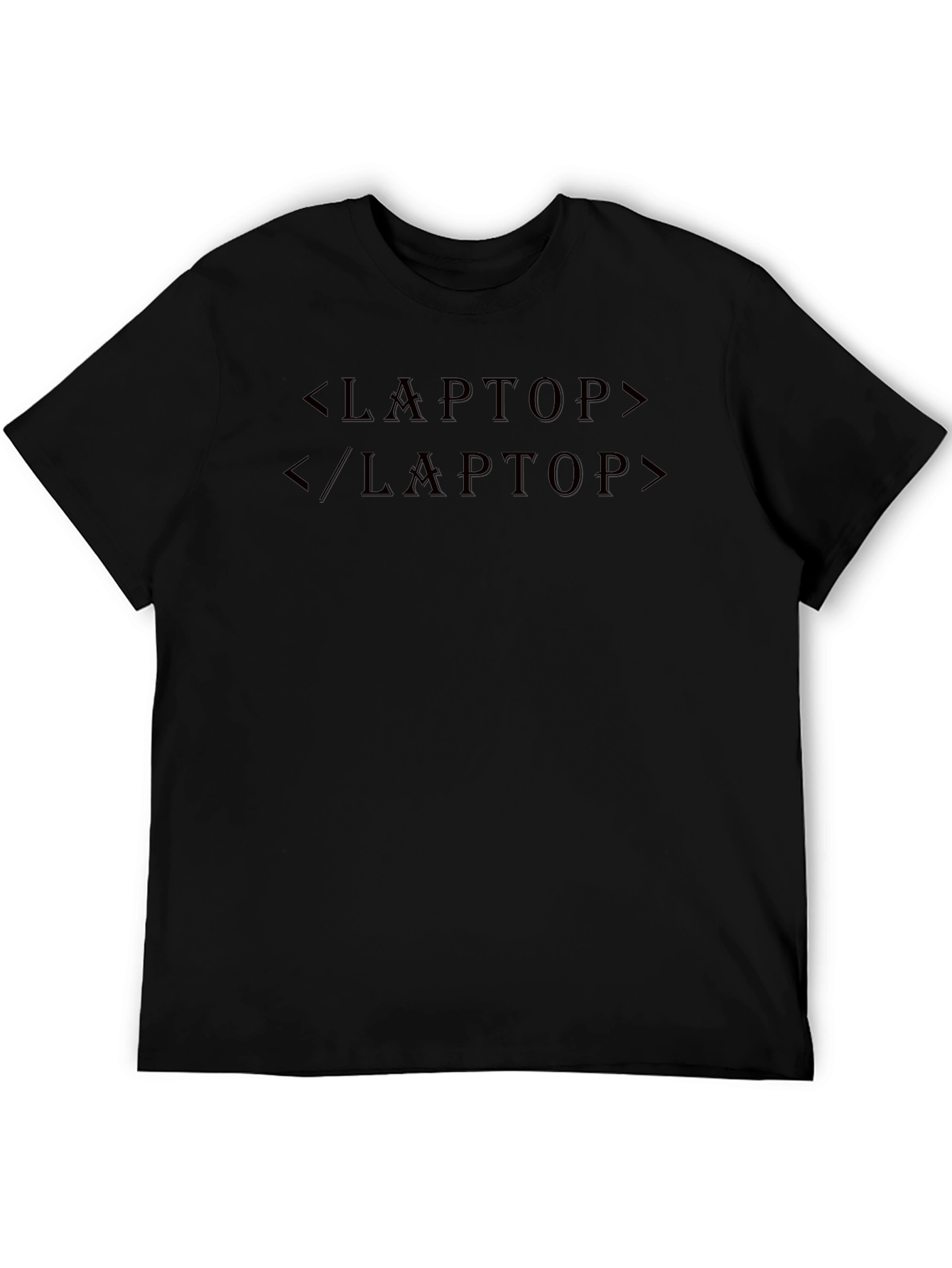 Coding Laptop T-Shirt - Black Programmer Tee