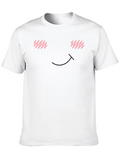 Blush Face T-Shirt - Express Your Subtle Mood