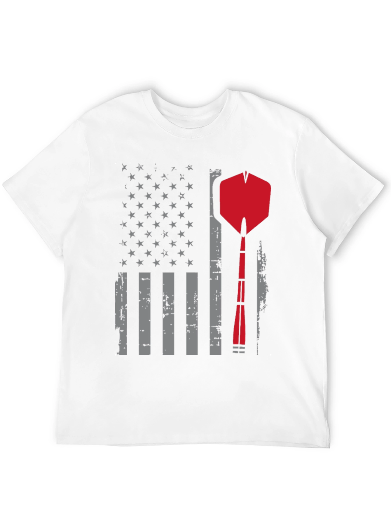Darts American Flag Graphic T-Shirt - Patriotic Design