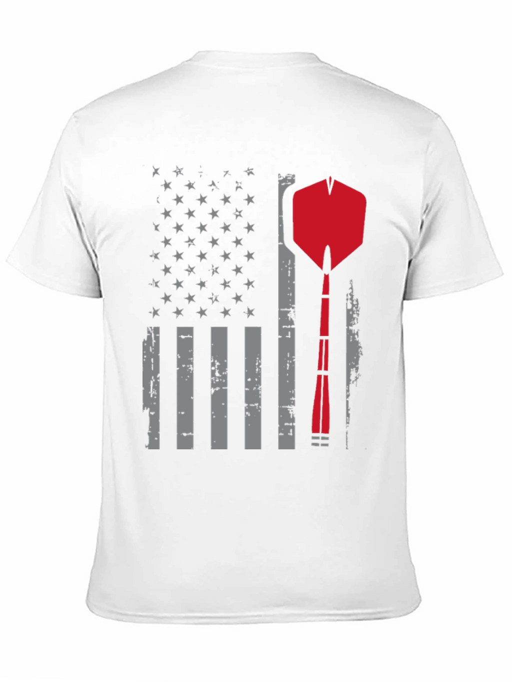 Darts American Flag Graphic T-Shirt - Patriotic Design