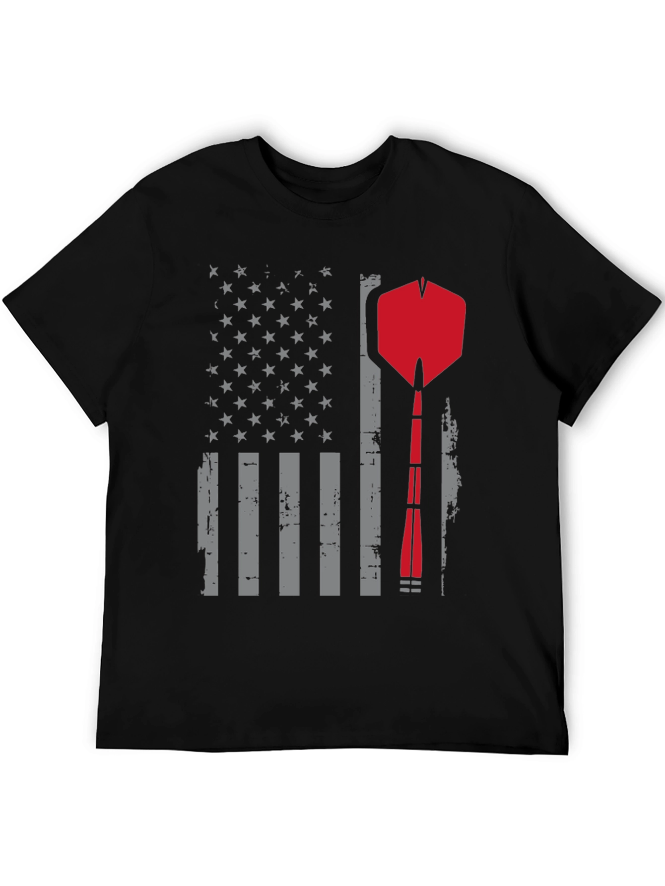 Darts American Flag Graphic T-Shirt - Patriotic Design
