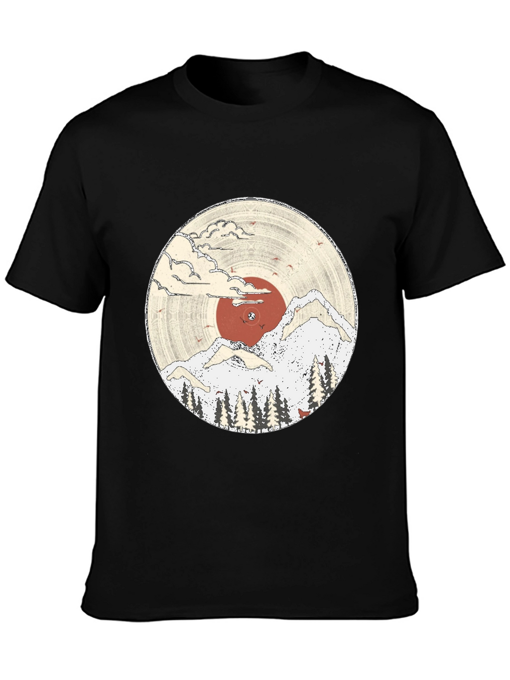 Nature Vinyl Record Graphic Tee