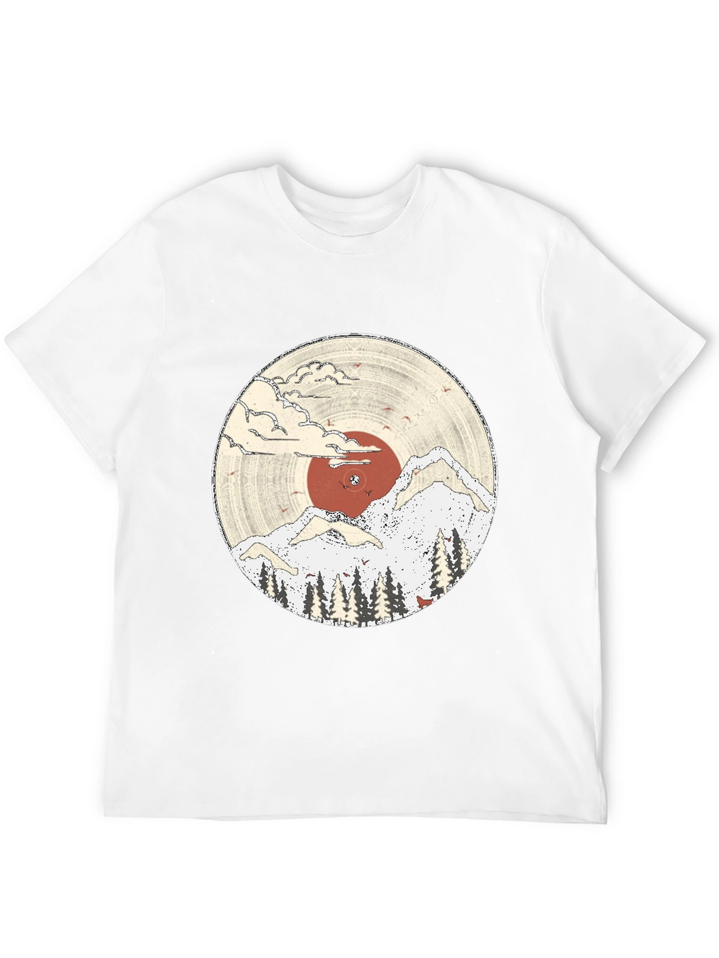 Nature Vinyl Record Graphic Tee