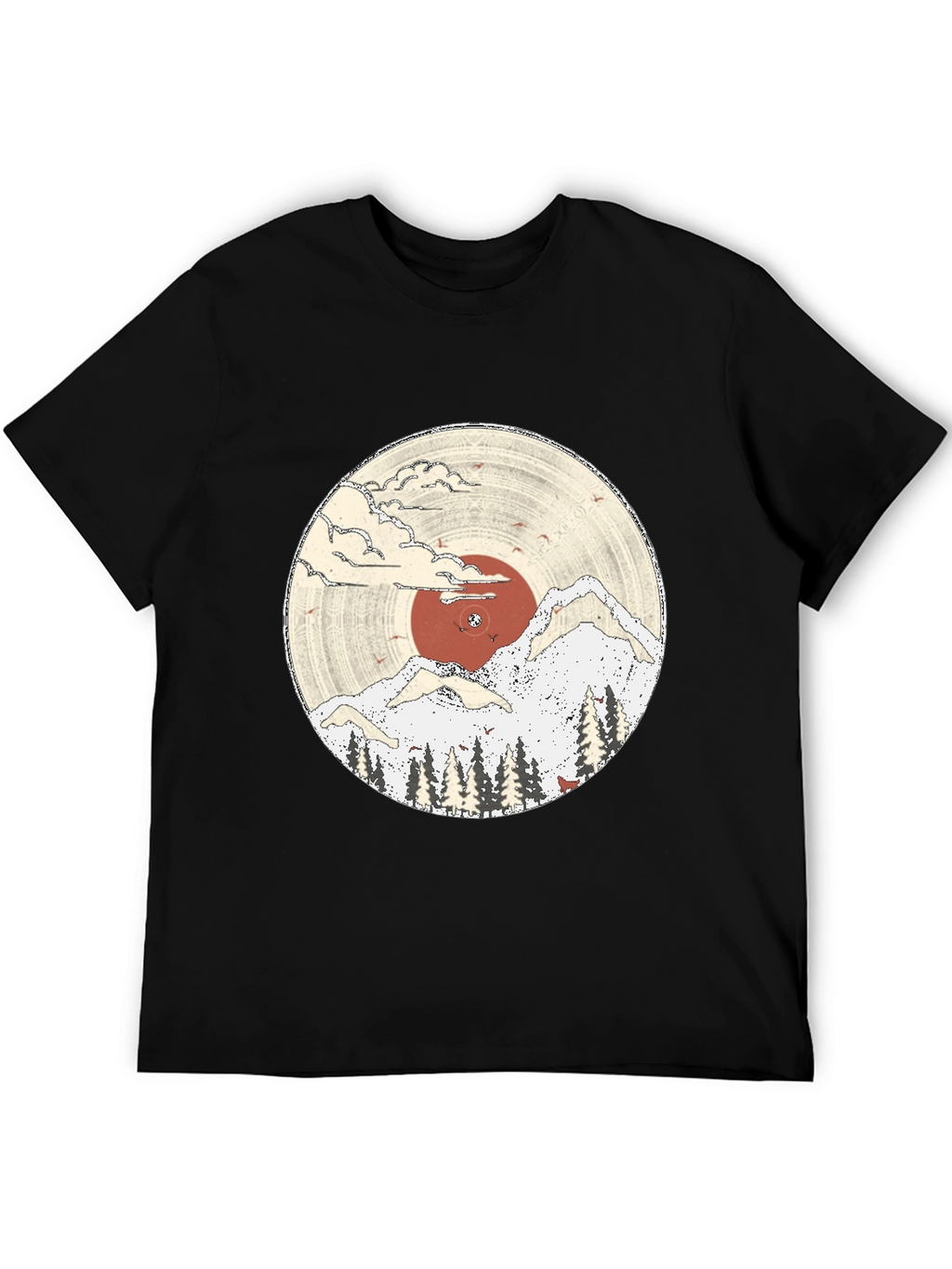 Nature Vinyl Record Graphic Tee