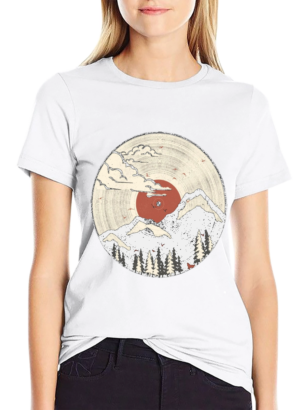 Nature Vinyl Record Graphic Tee