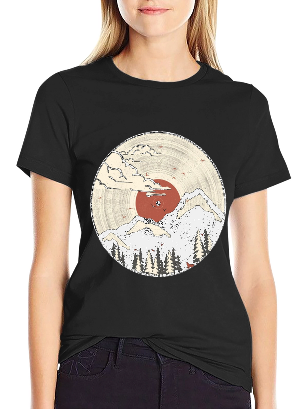Nature Vinyl Record Graphic Tee