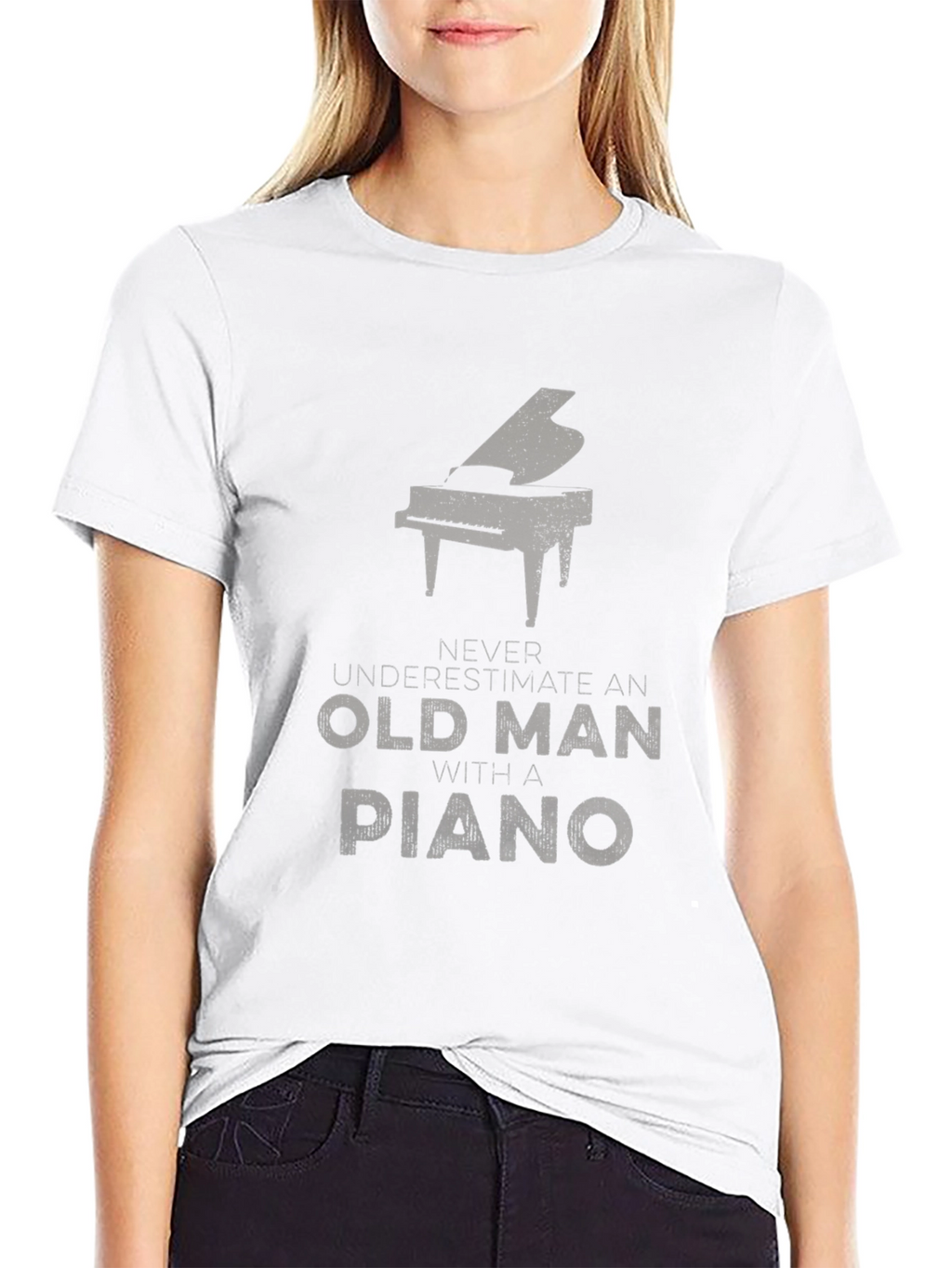 Piano Man Graphic Tee - Never Underestimate