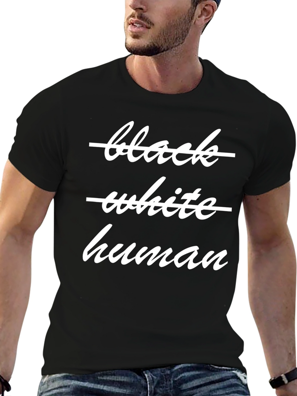 Black White Human Equality T-Shirt