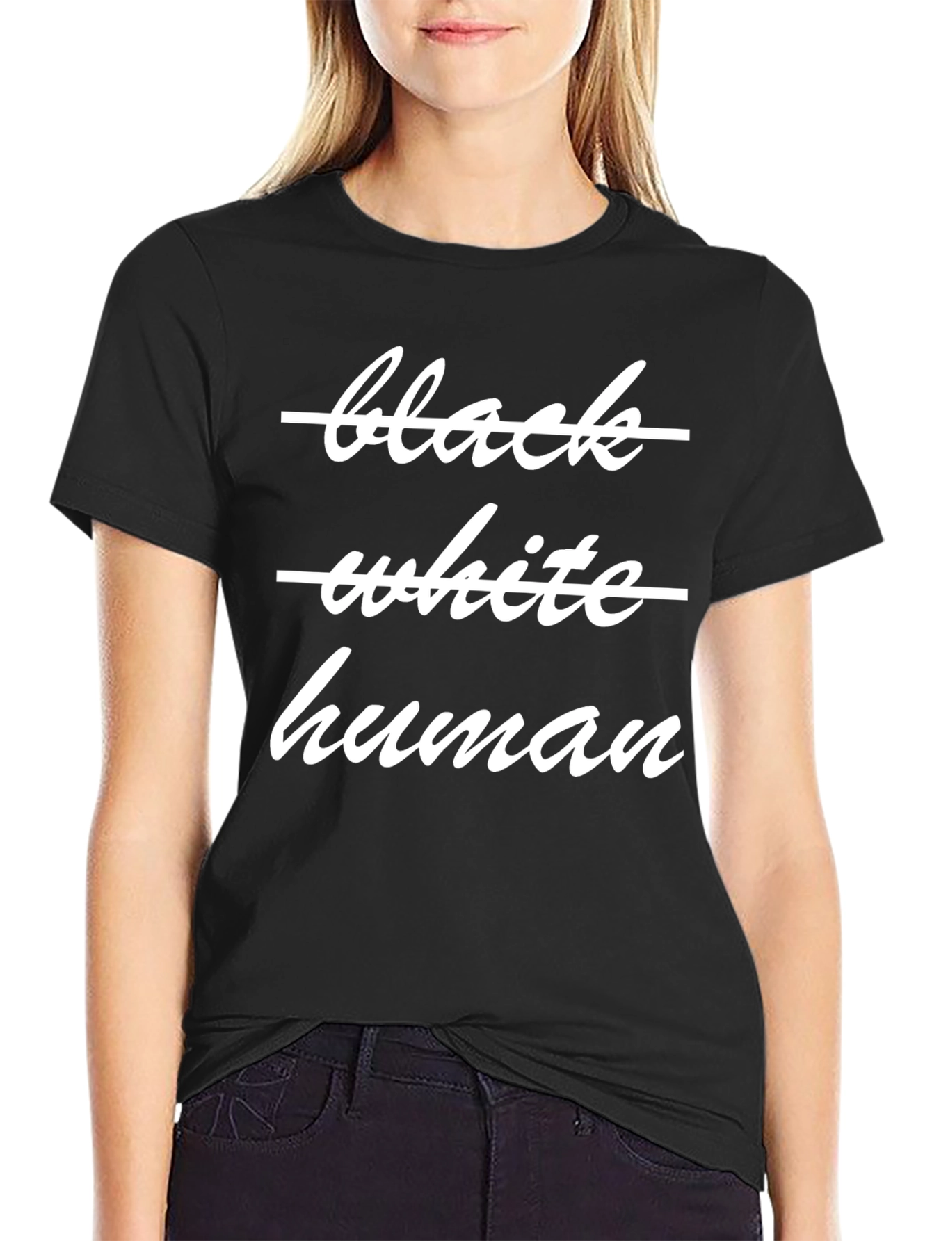 Black White Human Equality T-Shirt