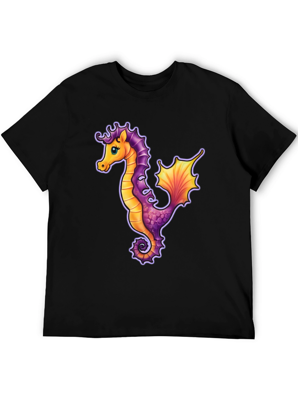 Seahorse Graphic Tee - Unique Sea Life Design