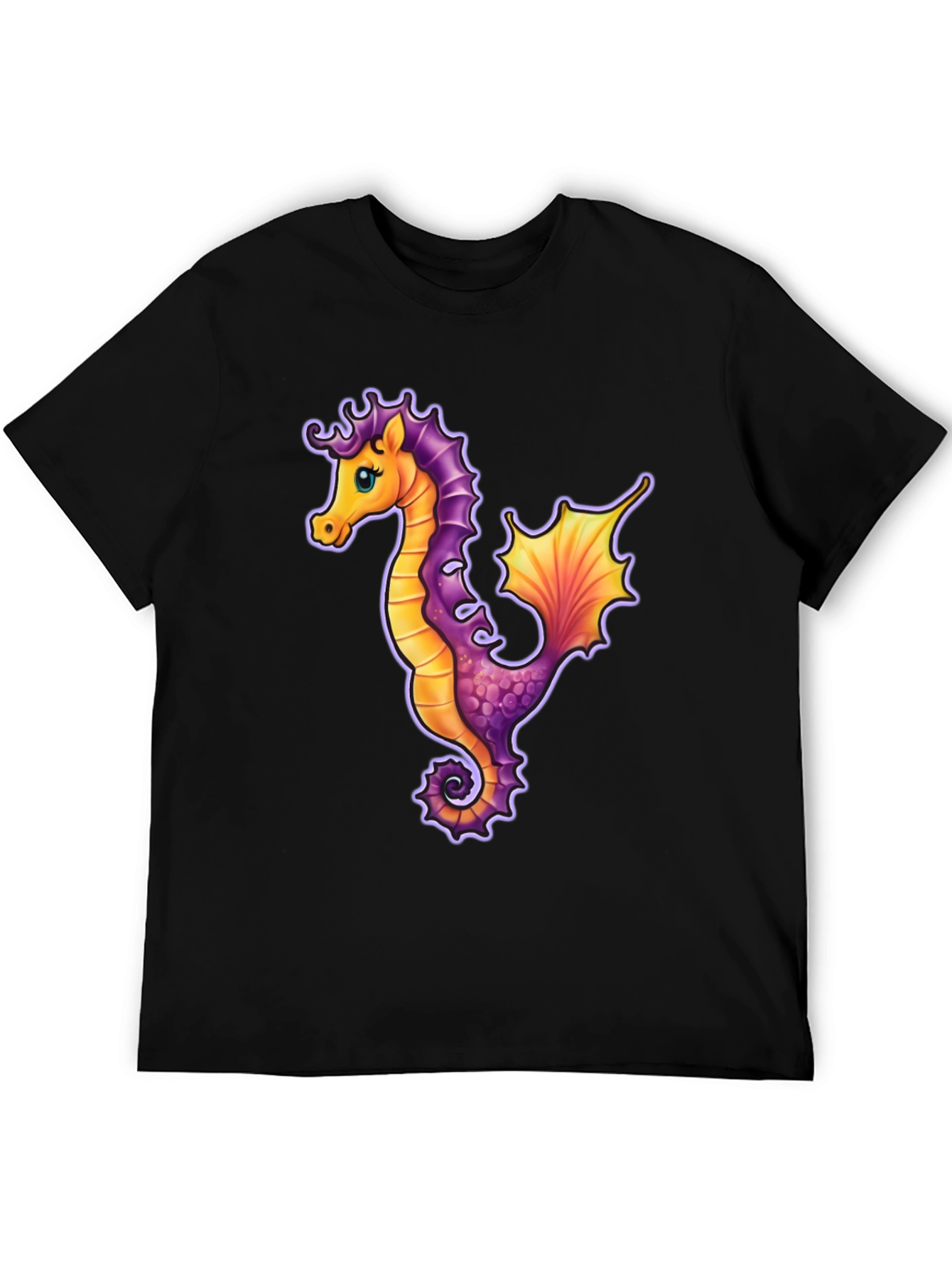 Seahorse Graphic Tee - Unique Sea Life Design