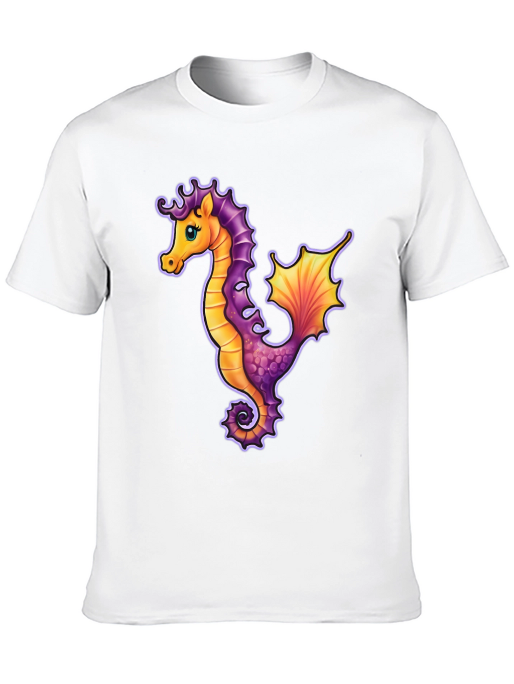 Seahorse Graphic Tee - Unique Sea Life Design