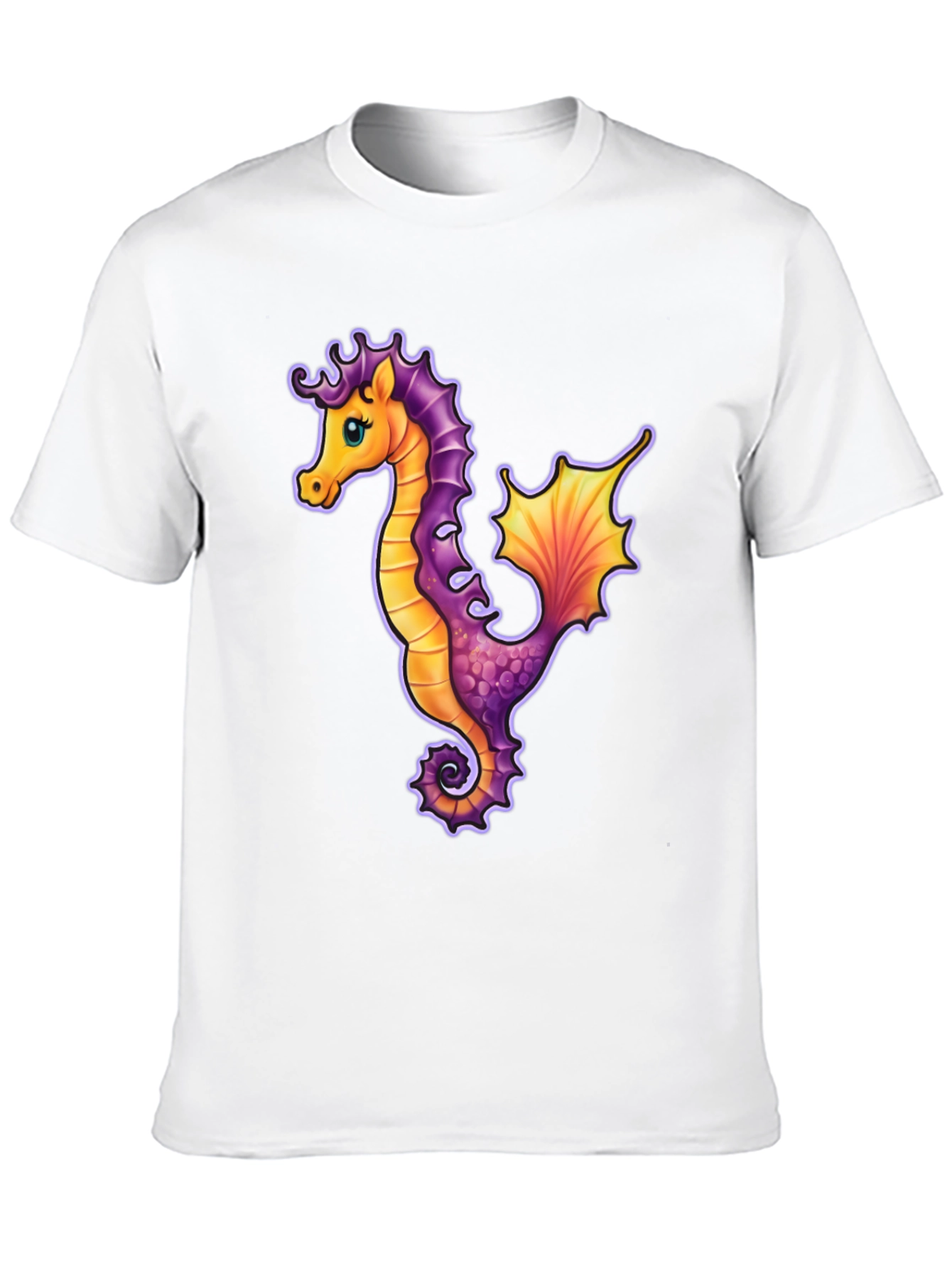 Seahorse Graphic Tee - Unique Sea Life Design