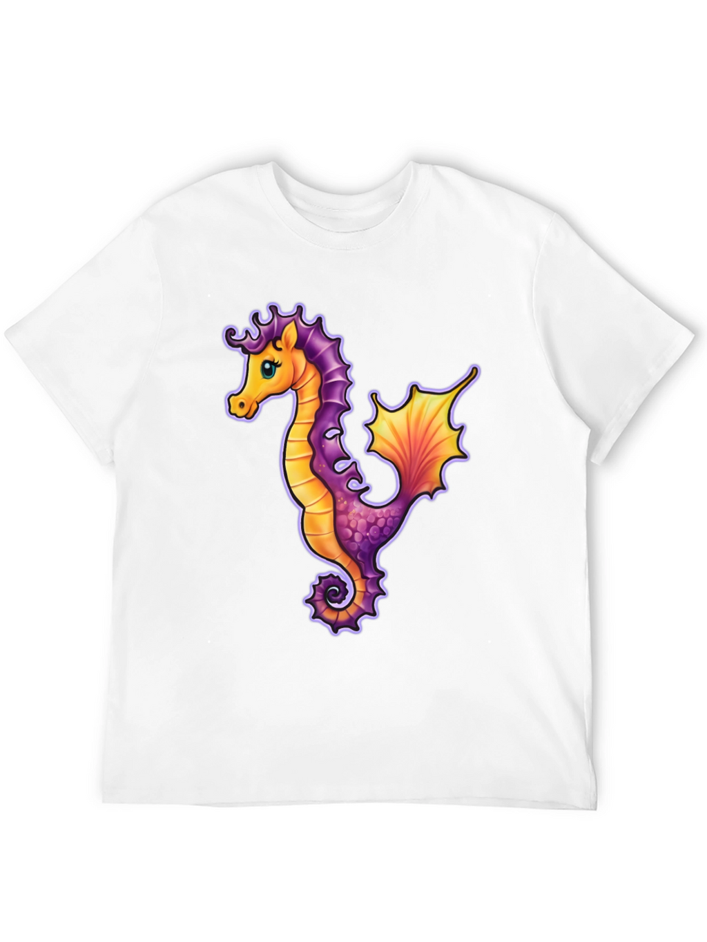 Seahorse Graphic Tee - Unique Sea Life Design