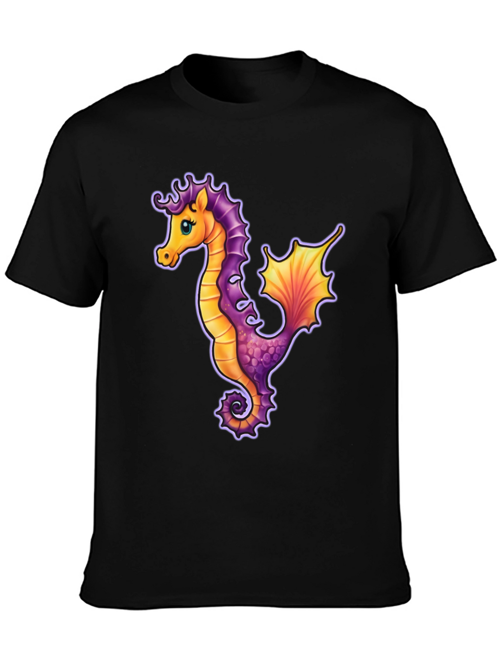 Seahorse Graphic Tee - Unique Sea Life Design