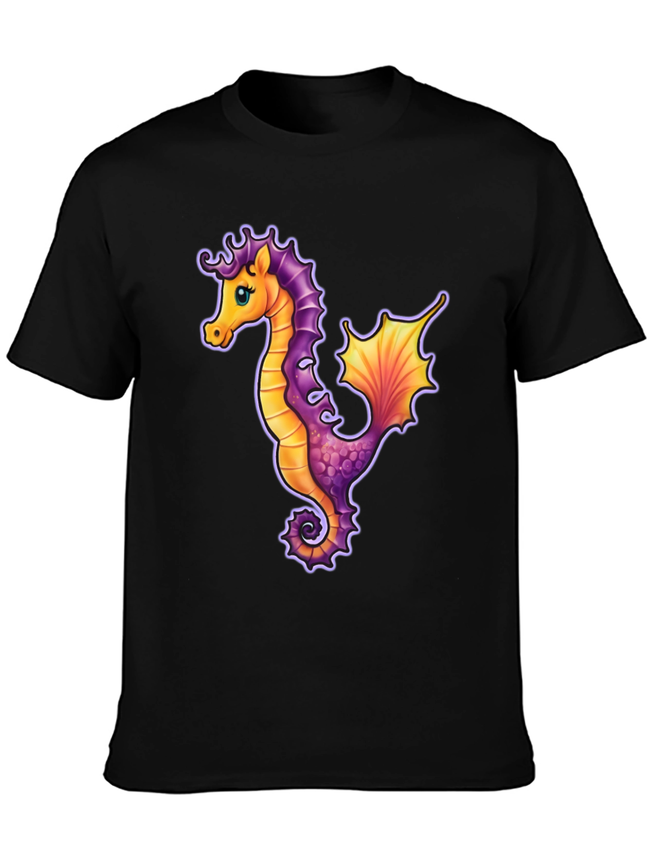 Seahorse Graphic Tee - Unique Sea Life Design