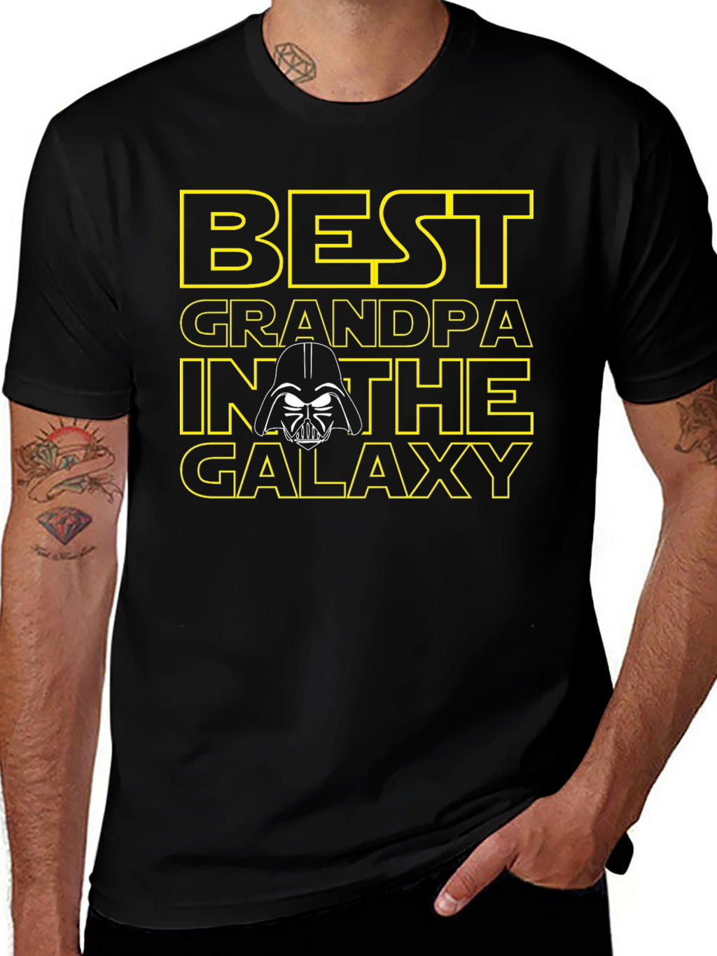 Best Grandpa in the Galaxy Star Wars T-Shirt