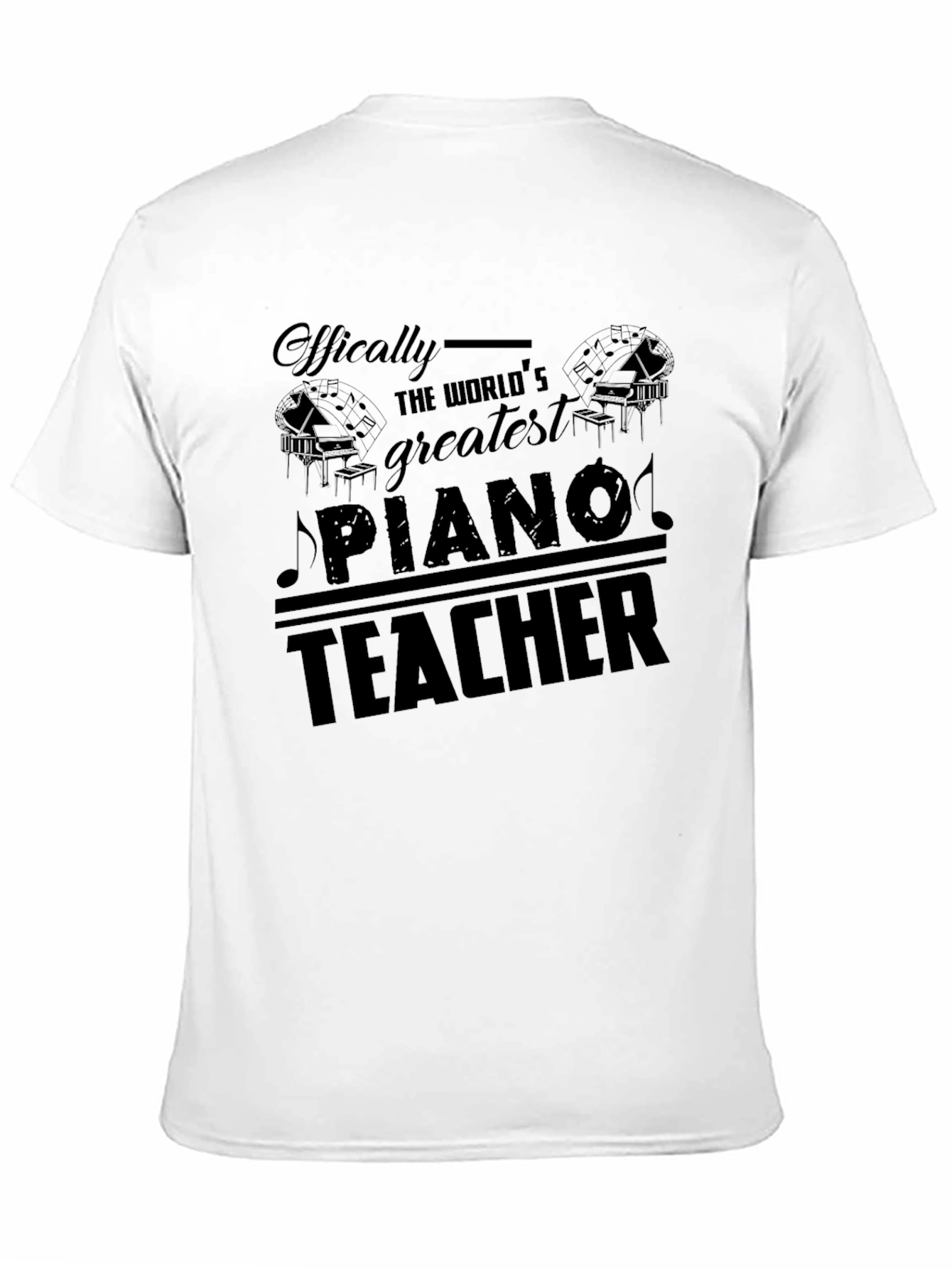 Worlds Greatest Piano Teacher Graphic T-Shirt