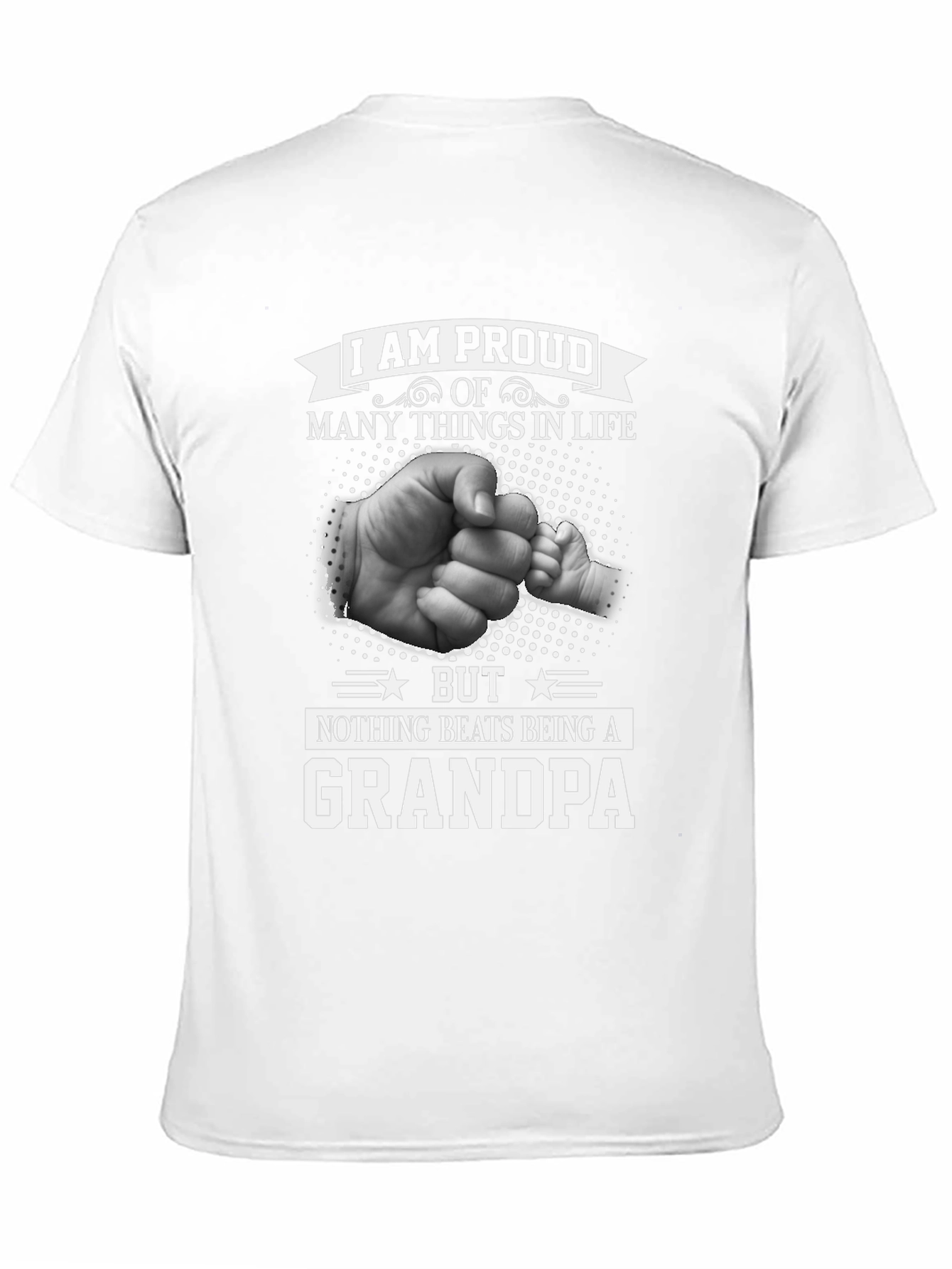 Proud Grandpa Black T-Shirt