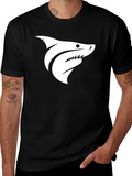 Cool Shark Graphic Black T-Shirt